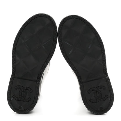 Chanel Caoutchouk CC High Boots 38 Black 6 of 9