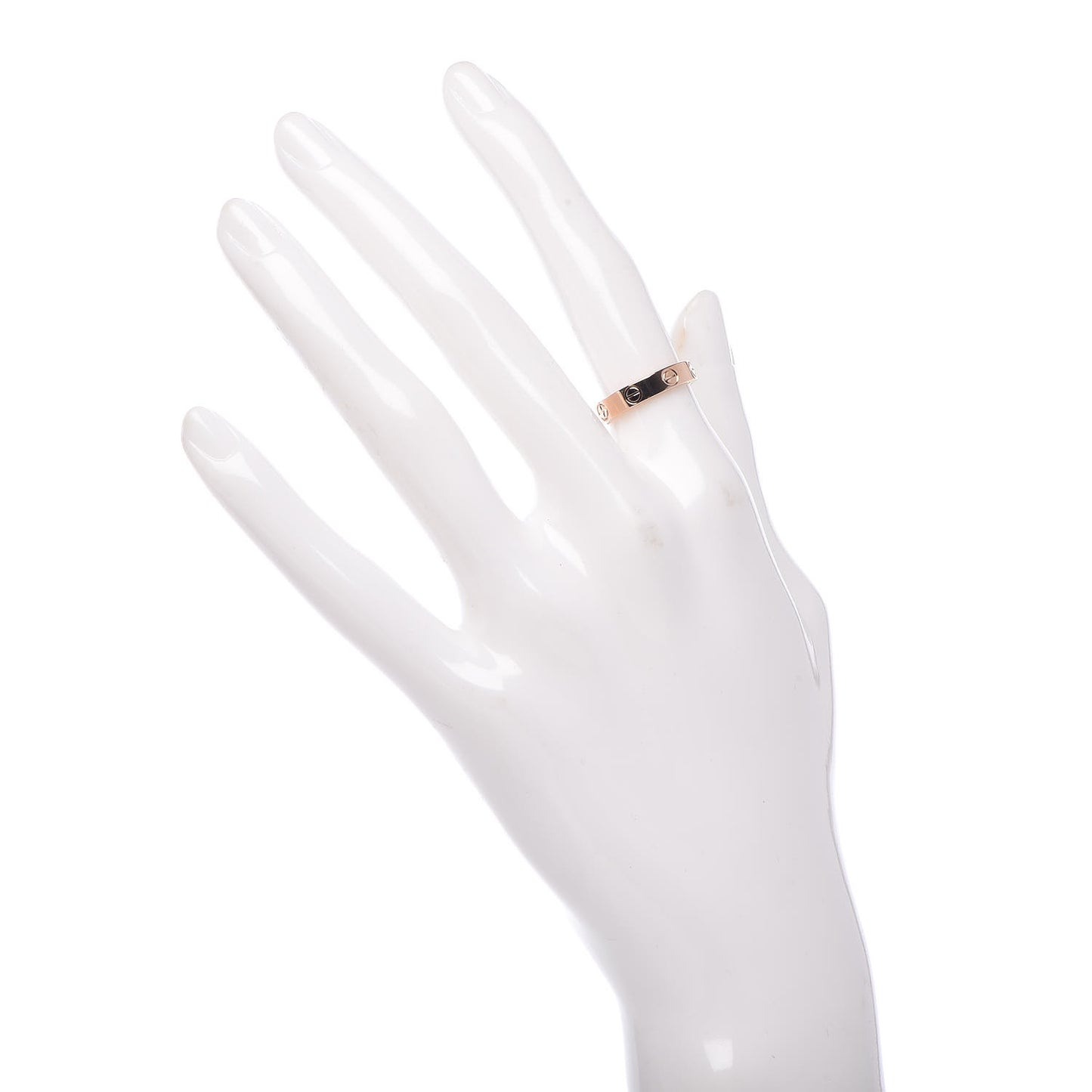 18K Pink Gold 3.5mm LOVE Wedding Band Ring 49 5