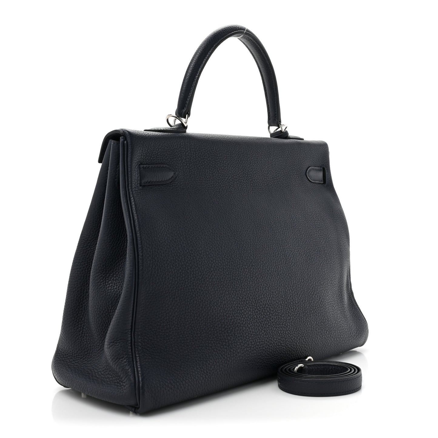 Togo Kelly Retourne 35 Bleu Indigo