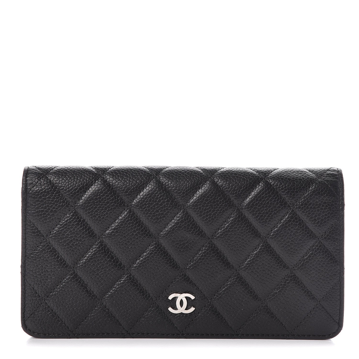 Chanel Caviar Quilted Yen Wallet Black 1 of 11