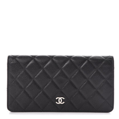 Chanel Caviar Quilted Yen Wallet Black 1 of 11
