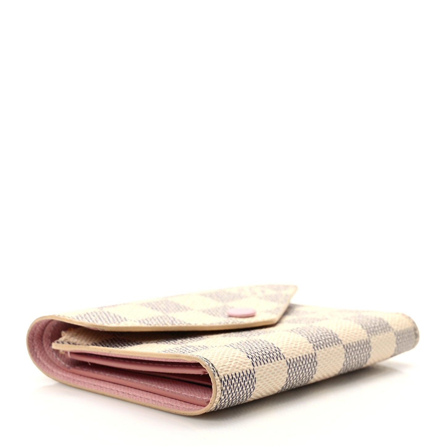 Damier Azur Victorine Wallet Rose Ballerine