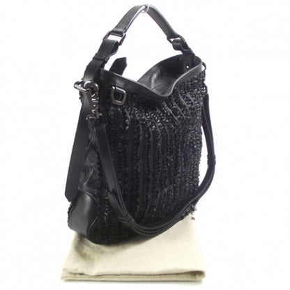 Burberry Ruched Ribbon Tote Black 3 of 9