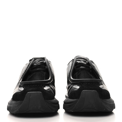 Prada Brushed Calfskin Mens Systeme Sneakers 10 Black 3 of 9
