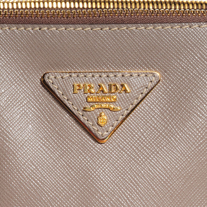 Prada Saffiano Lux Large Double Zip Tote Argilla 5 of 9