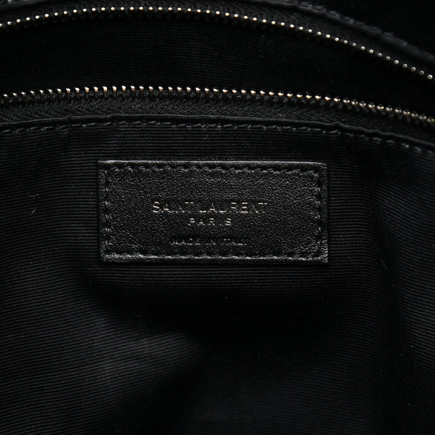 Crinkled Calfskin Matelasse Monogram Medium Niki Shopper Tote Black