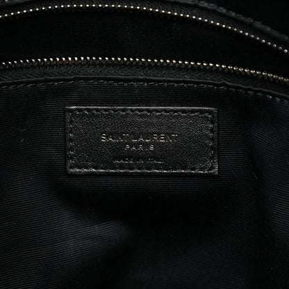 Saint Laurent Crinkled Calfskin Matelasse Monogram Medium Niki Shopper Tote Black 6 of 10