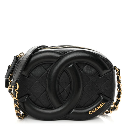 Chanel Lambskin Quilted Coco Midnight Camera Case Black 1 of 10