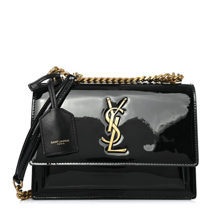 Saint Laurent Patent Monogram Sunset Black 1 of 4