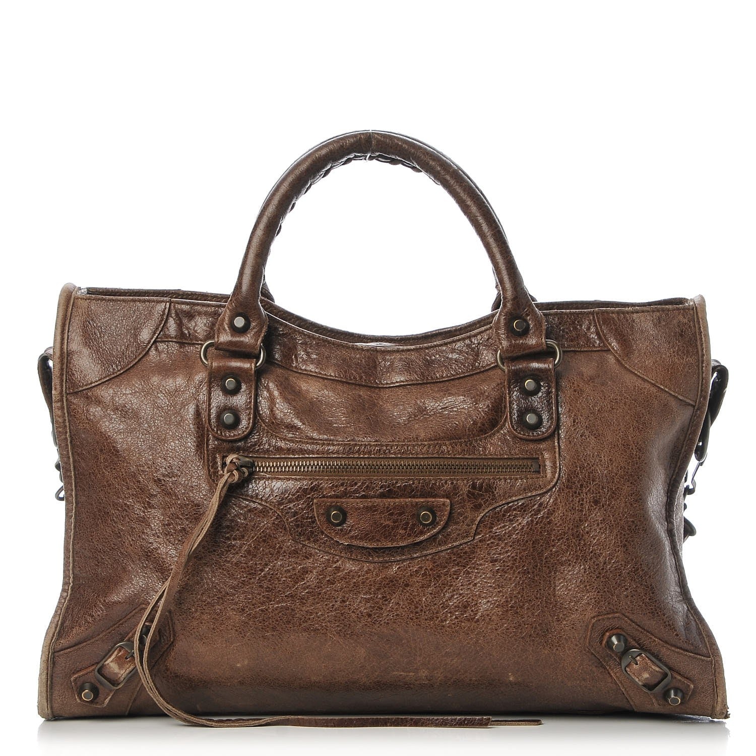 Balenciaga Chevre Classic Hardware City Olive Brown 1 of 15