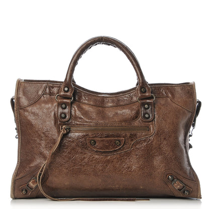 Balenciaga Chevre Classic Hardware City Olive Brown 1 of 15
