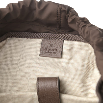 Gucci GG Supreme Monogram Medium Ophidia Double Buckle Backpack Brown 5 of 8