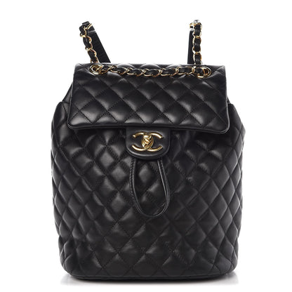 Chanel Calfskin Quilted Small Urban Spirit Backpack Black 1 of 7