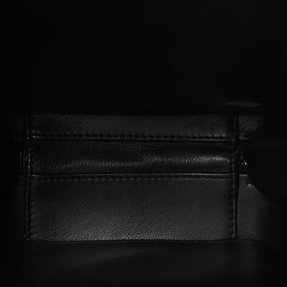 Chanel Caviar Quilted CC North South Filigree Vanity Case Black 5 of 10