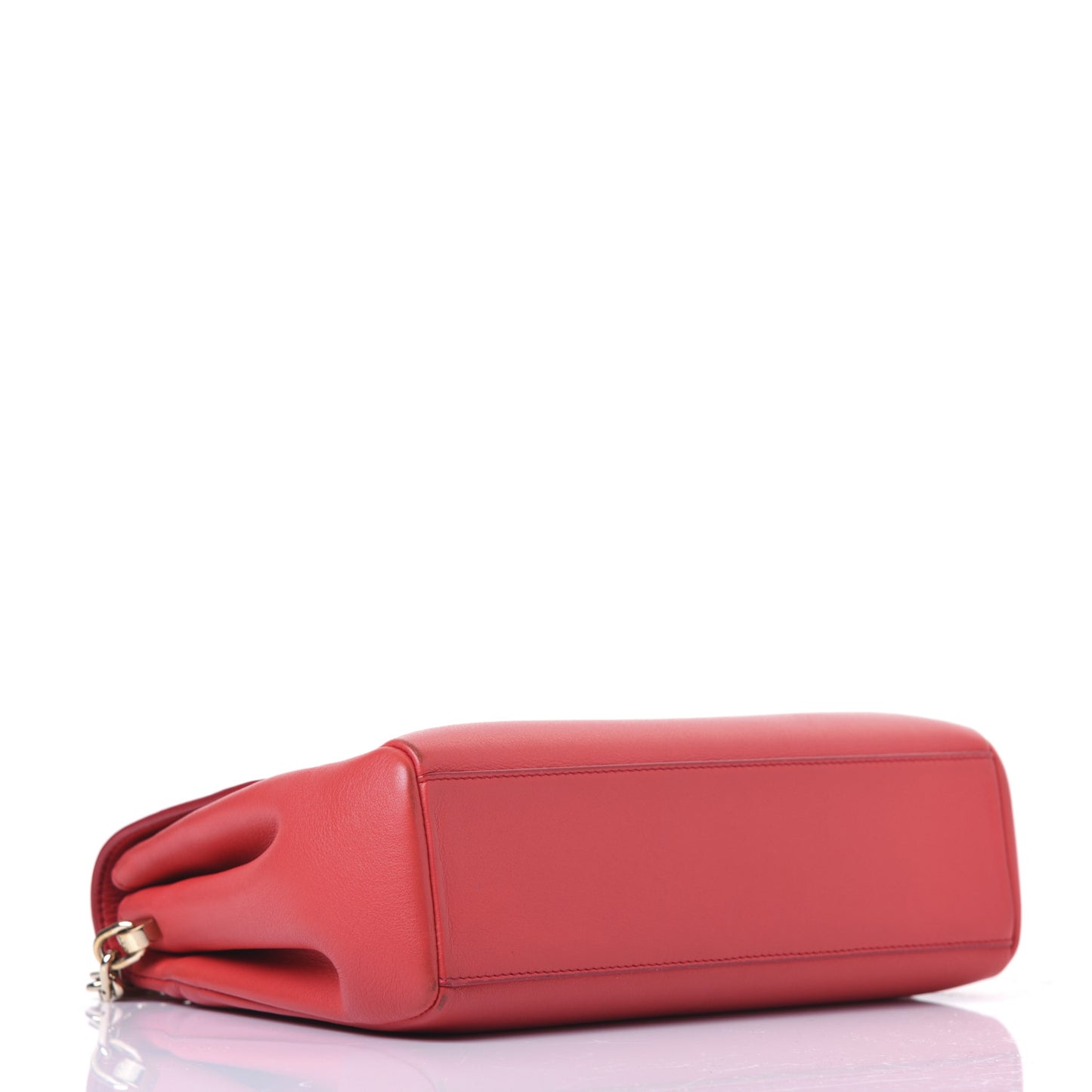 Calfskin Small Diorling Red