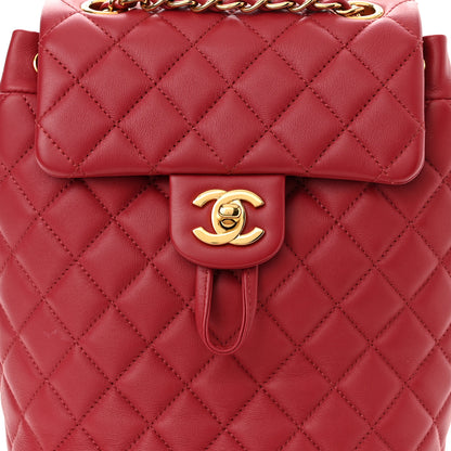 Chanel Calfskin Quilted Mini Urban Spirit Backpack Red 8 of 10
