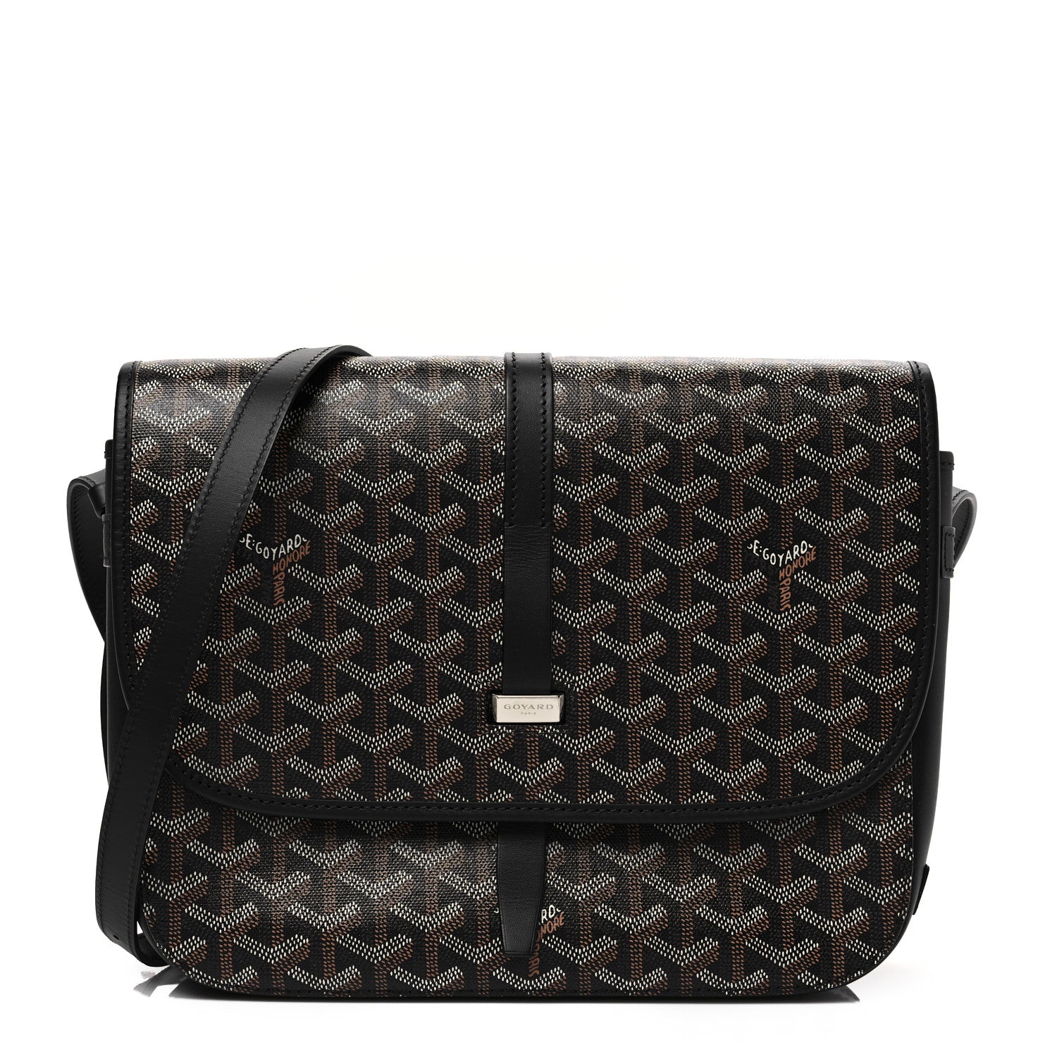 Goyard Goyardine Belvedere II MM Messenger Bag Black 1 of 8