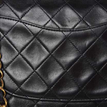 Chanel Lambskin Quilted Medium Double Flap Black 13 of 17