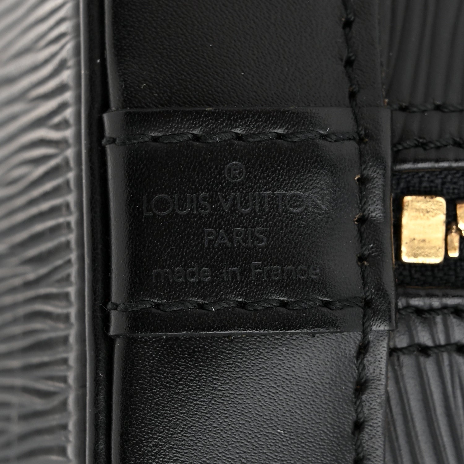 Louis Vuitton LOUIS VUITTON Epi Alma PM Black 6 of 12