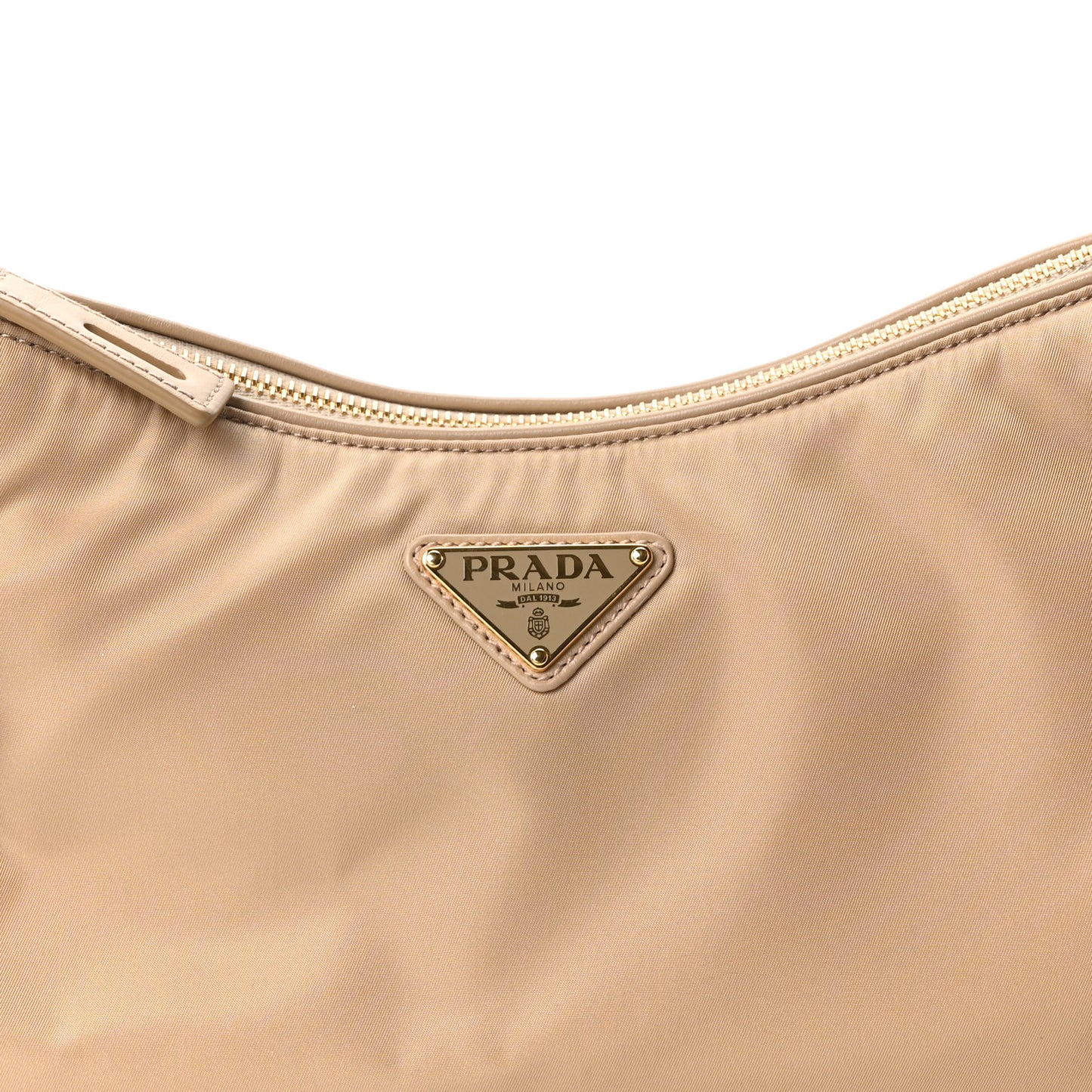 Re-Nylon Vitello Large Aimee Shoulder Bag Cammello