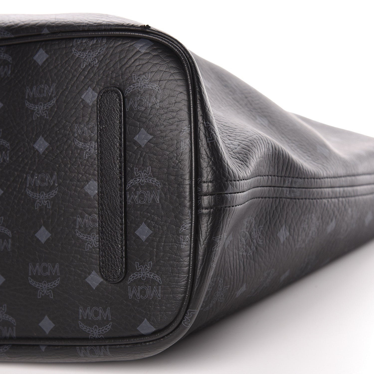 MCM Visetos Large Liz Reversible Shopper Tote Black 12 of 22