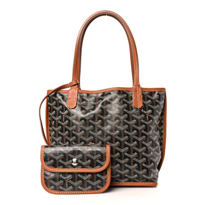 Goyard Goyardine Reversible Mini Anjou Black Gold 1 of 14
