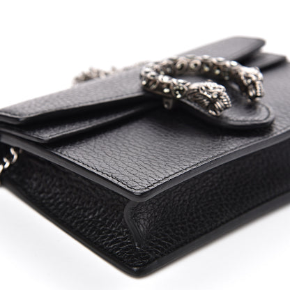 Gucci Calfskin Super Mini Dionysus Shoulder Bag Black 6 of 8