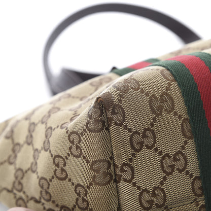 Gucci Monogram Medium Jolicoeur Tote Dark Brown 12 of 15