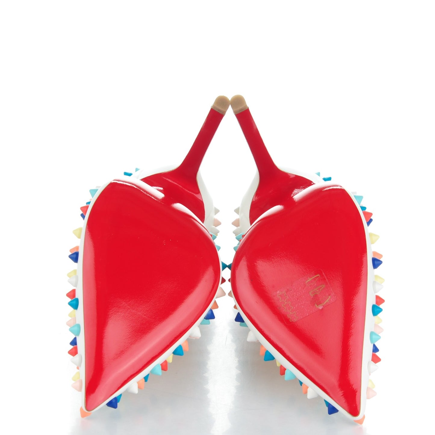 Gomme Pigalle Spikes 120 Pumps 39.5 White Multicolor