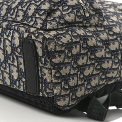 Christian Dior Oblique Calfskin Rider Kid's Backpack Beige Black 9 of 9