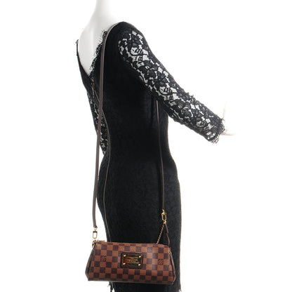 Louis Vuitton Damier Ebene Eva Clutch 2 of 8