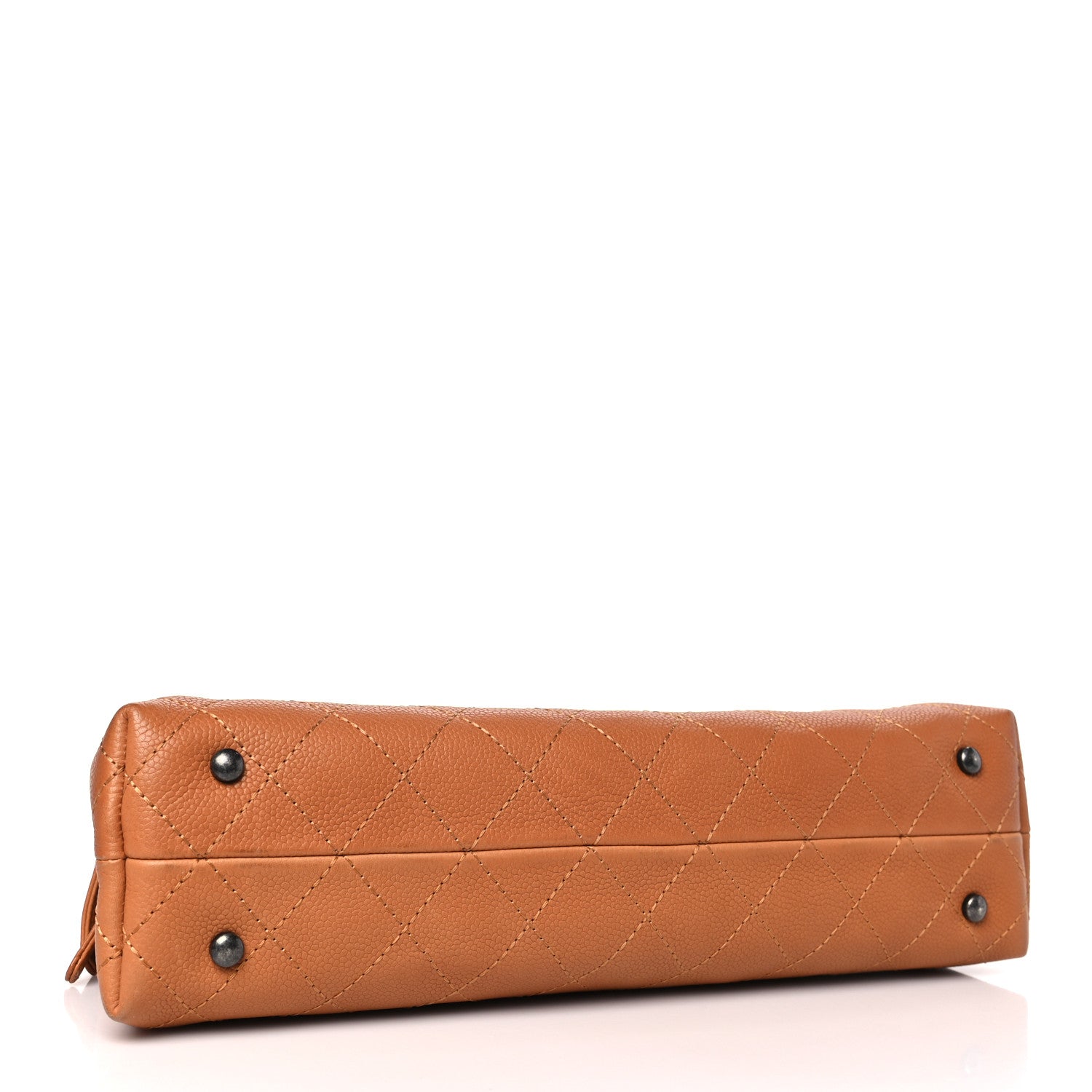 Chanel Grained Vegetal Calfskin Small Urban Shopping Tote Camel 4 of 12