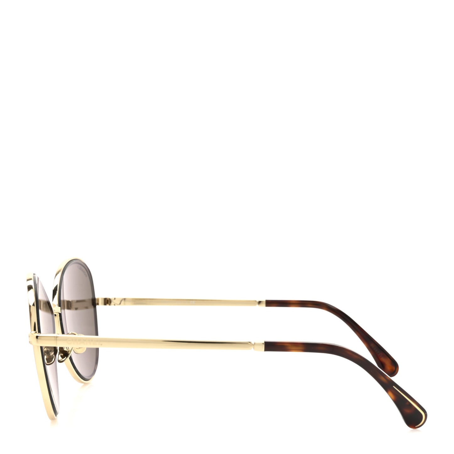 Metal Frame CC Sunglasses 4266 Gold