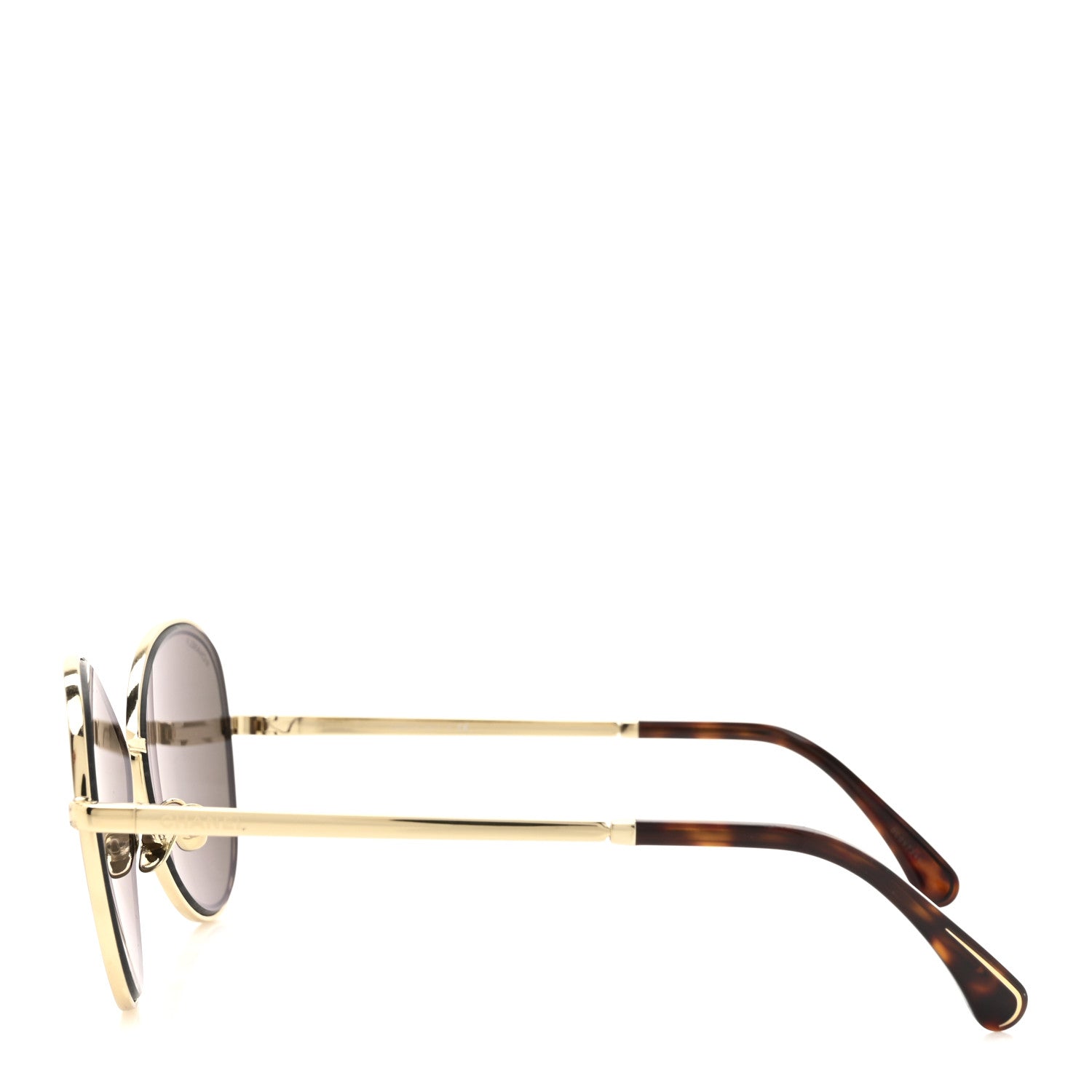 Chanel Metal Frame CC Sunglasses 4266 Gold 3 of 8