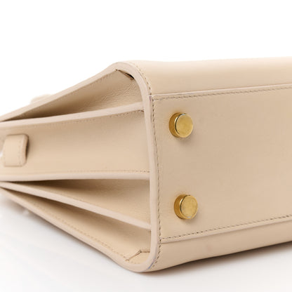 Saint Laurent Smooth Calfskin Nano Sac De Jour Dark Beige 9 of 10