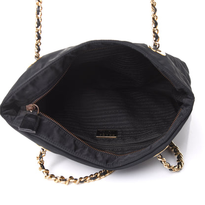 Prada Nylon Tessuto Quilted Shoulder Bag Black 6 of 13