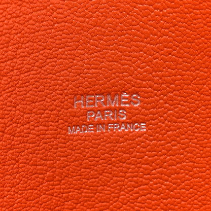 Hermes Taurillon Clemence Jypsiere 31 Orange 6 of 13