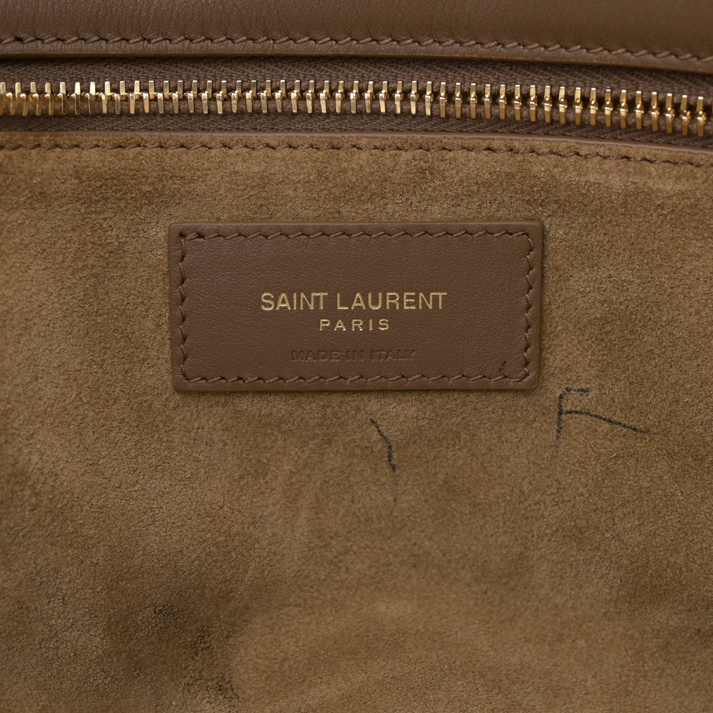 Suede Le 5 A 7 Bea Tote Caramel Cognac
