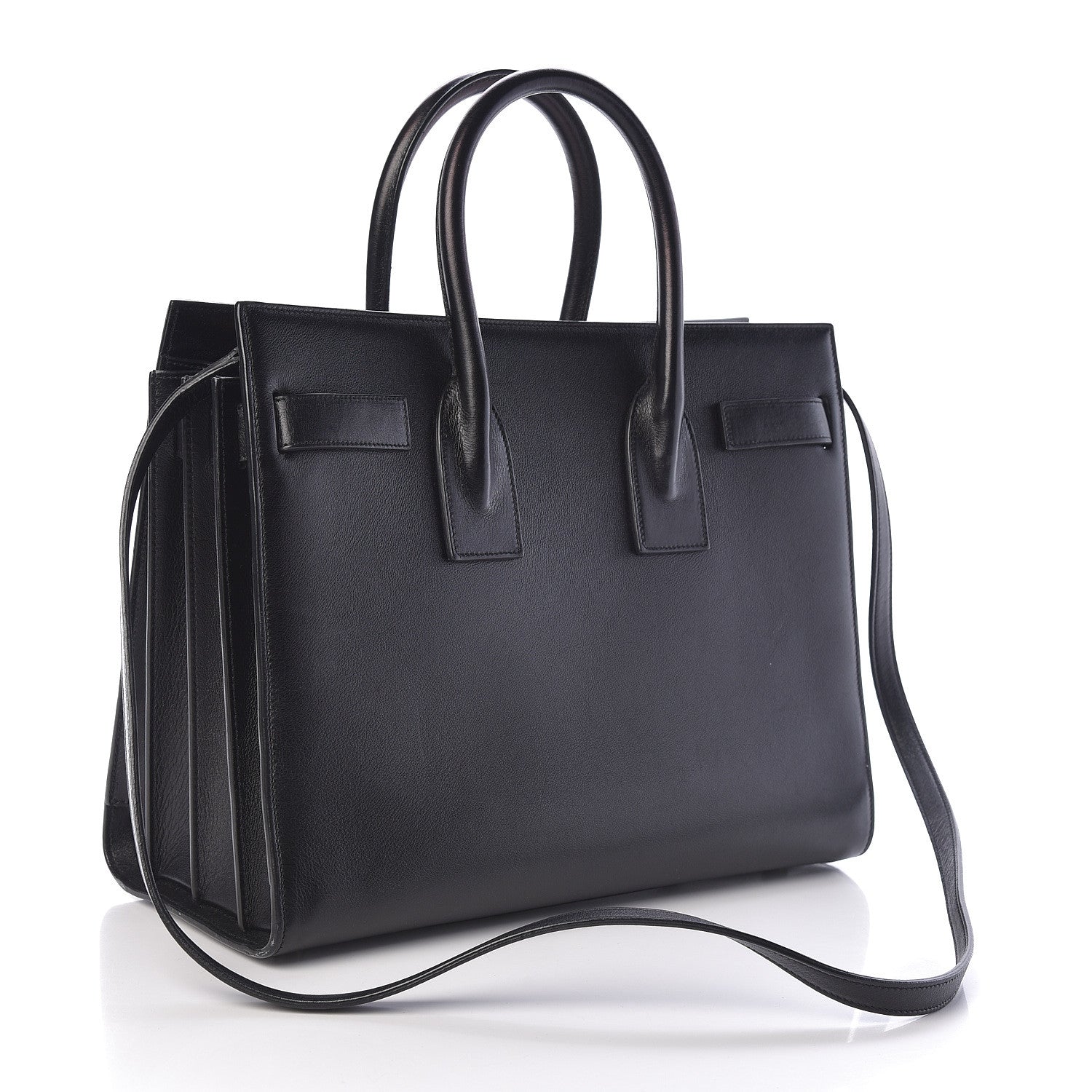 Saint Laurent Grained Calfskin Small Sac De Jour Black 3 of 13