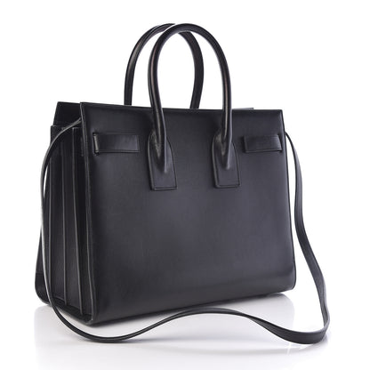 Saint Laurent Grained Calfskin Small Sac De Jour Black 3 of 13