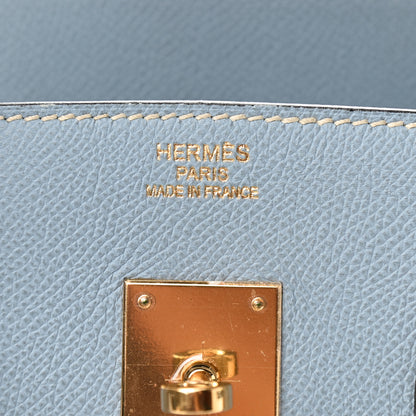 Hermes Epsom Birkin 35 Bleu Lin 6 of 10