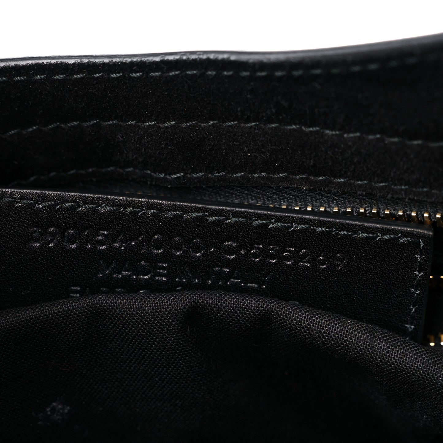 Baby Daim Suede Gold Metallic Edge Hardware City Black