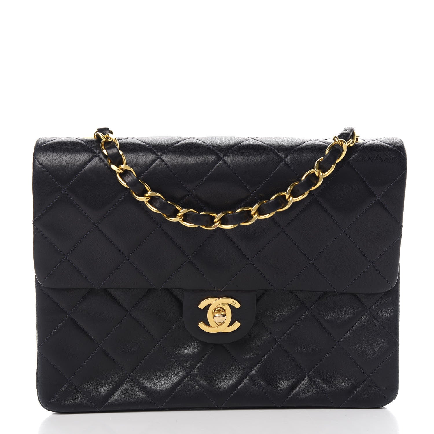 Chanel Lambskin Quilted Mini Square Flap Black 1 of 11
