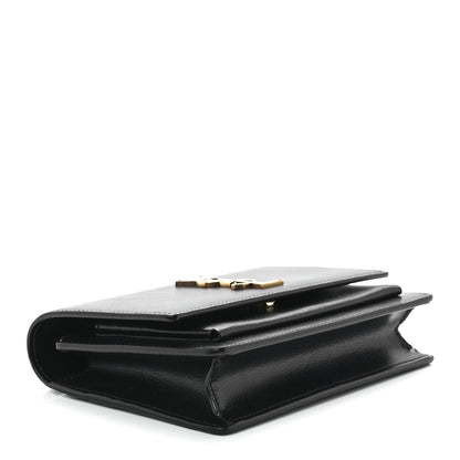 Saint Laurent Calfskin Monogram Sunset Chain Wallet Black 4 of 11
