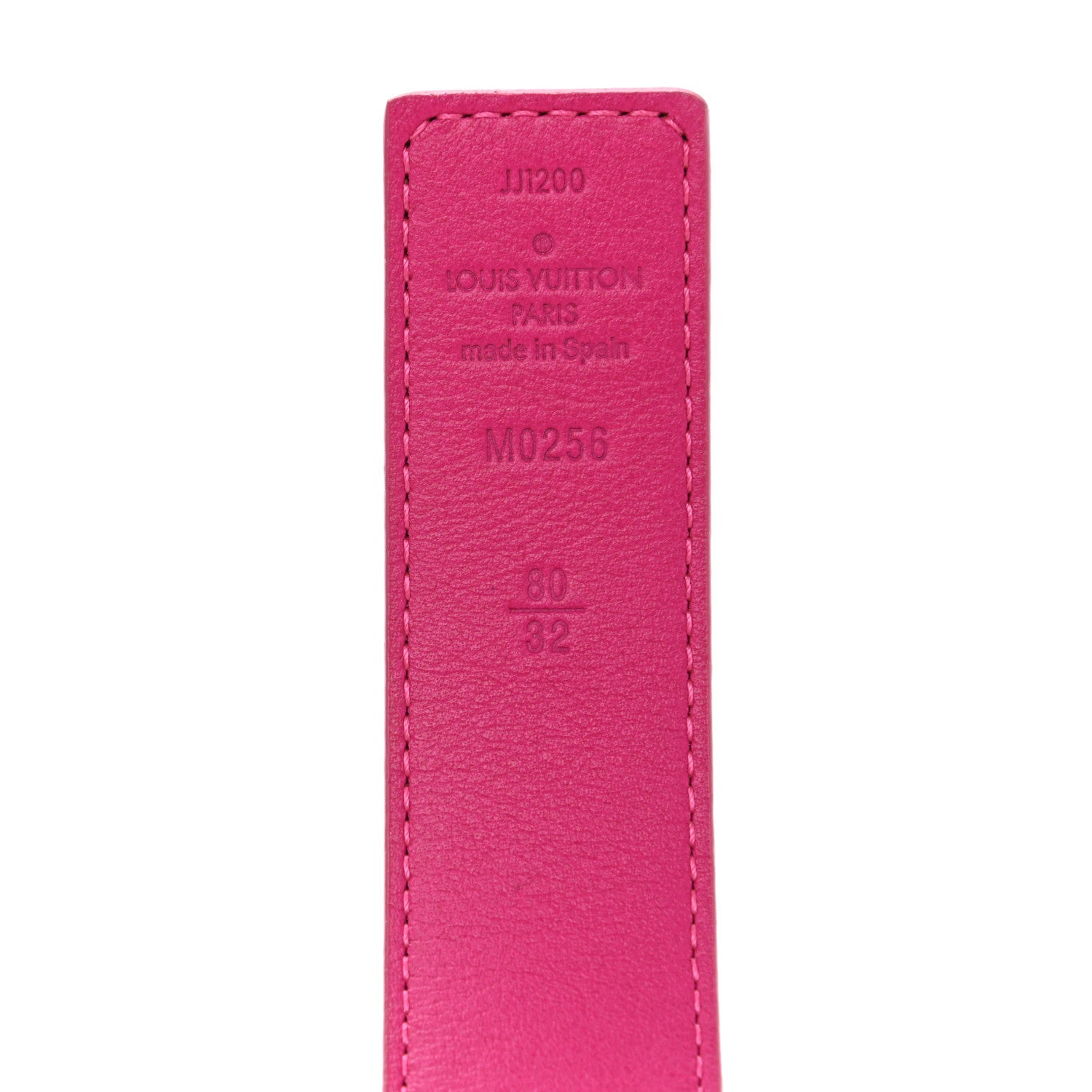 Louis Vuitton Calfskin Monogram 30mm LV Initiales Reversible Belt 80 32 Pink 3 of 6