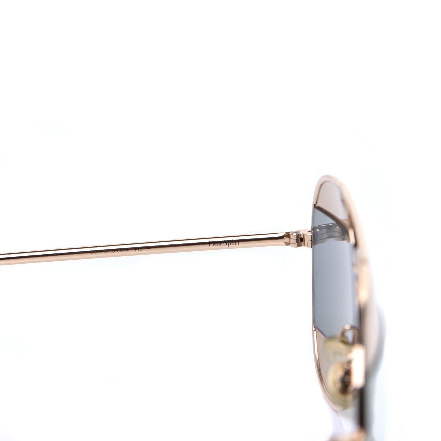 Christian Dior Metal Split 1 Aviator Sunglasses Gold 6 of 7