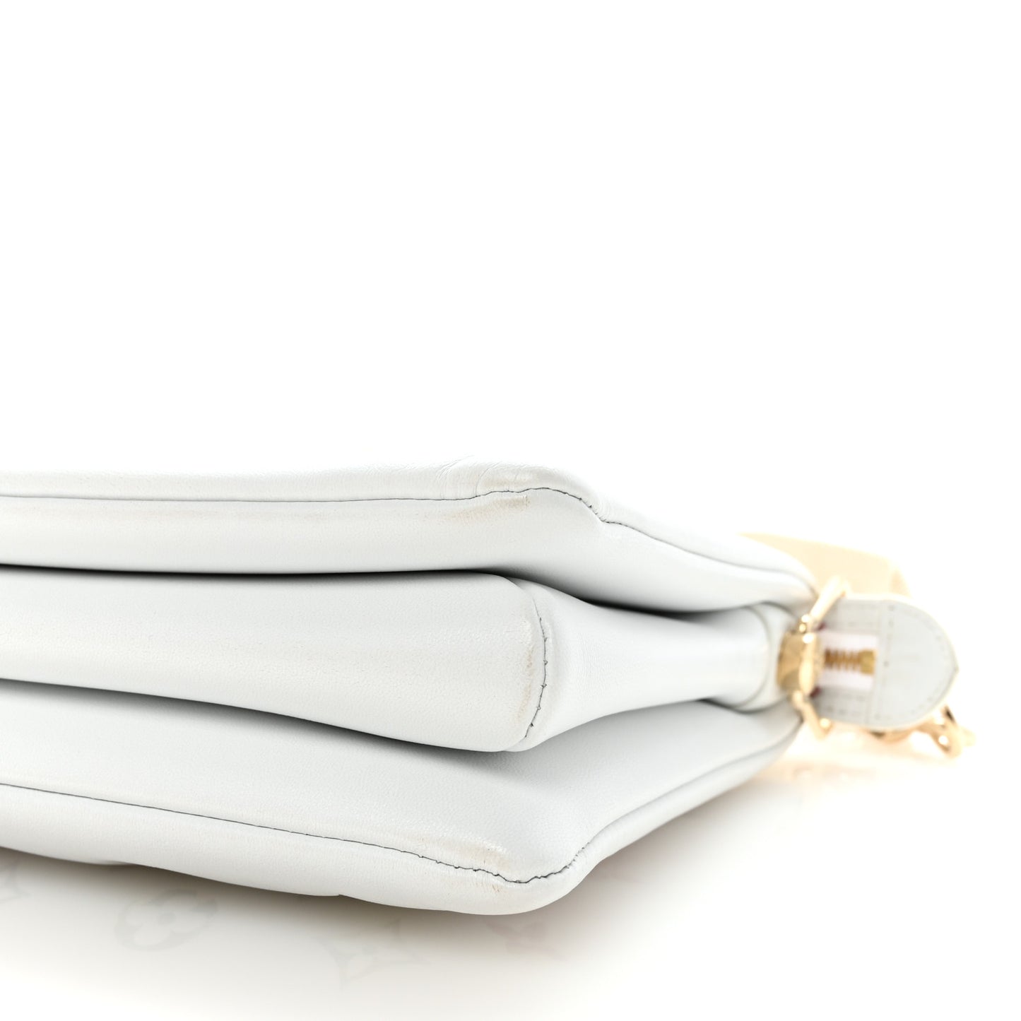 Lambskin Embossed Monogram LV Garden Coussin PM Cream