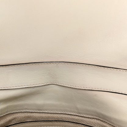 Gucci Calfskin Handmade Medium Flap Shoulder Bag Off White 13 of 14