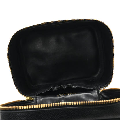 Chanel Caviar CC Vanity Cosmetic Case Black 5 of 9