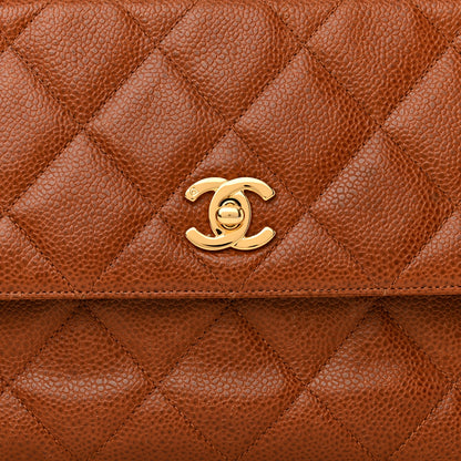 Chanel Caviar Quilted Flap Camera Case Brown 9 of 15